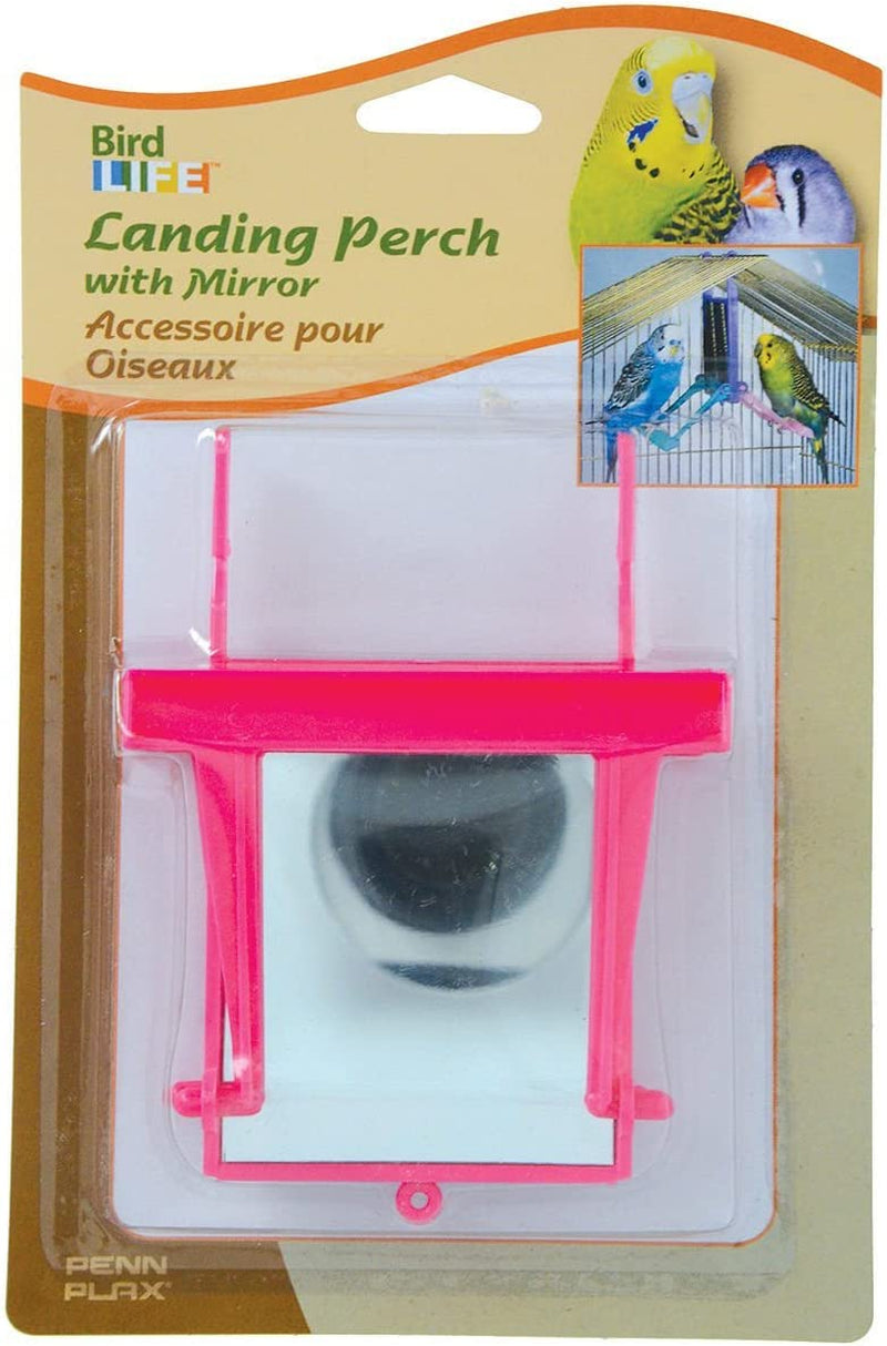 Penn-Plax Bird Toy - Flower Mirrors with Bell, BA1714 Animals & Pet Supplies > Pet Supplies > Bird Supplies > Bird Toys Penn-Plax Perch/Mirror  