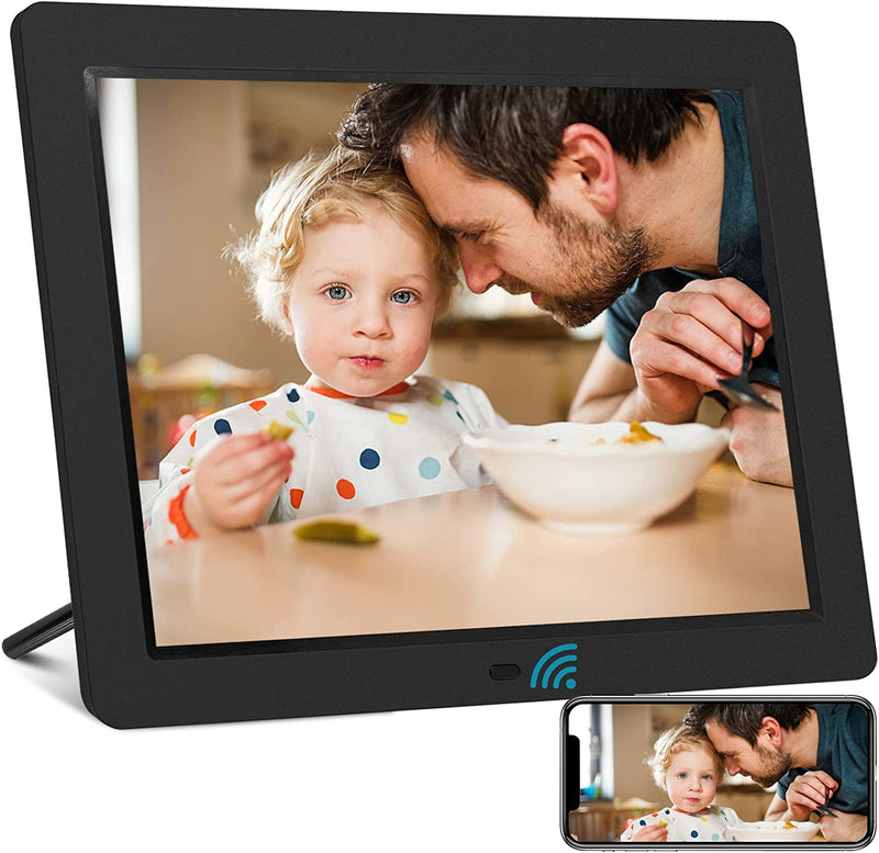 FRAMEO 10.1 Inch Smart Wifi Digital Photo Frame 1280X800 IPS LCD Touch Screen, Auto-Rotate Portrait and Landscape, Built in 16GB Memory, Share Moments Instantly via Frameo App from Anywhere Home & Garden > Decor > Picture Frames akimart 15 inch SSA - FHD  