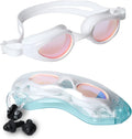 DREAM&GLAMOUR Swim Goggles,Swimming Goggles No Leaking for Adult Men Women Youth Sporting Goods > Outdoor Recreation > Boating & Water Sports > Swimming > Swim Goggles & Masks DREAM&GLAMOUR Mirror Rainbow Lens  
