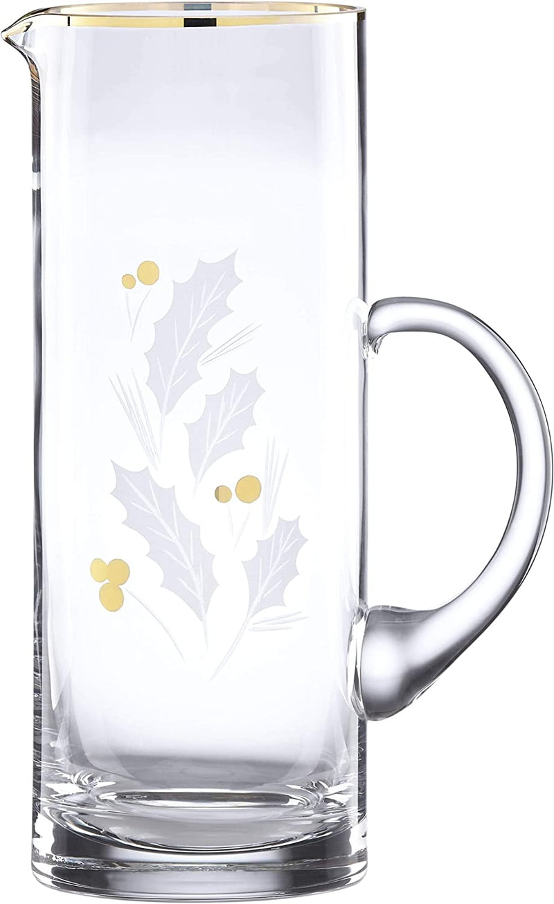Lenox Holiday Gold Double Old Fashioned 4-Piece Glass Set Clear, 2.50 LB Home & Garden > Kitchen & Dining > Tableware > Drinkware Lenox Pitcher  