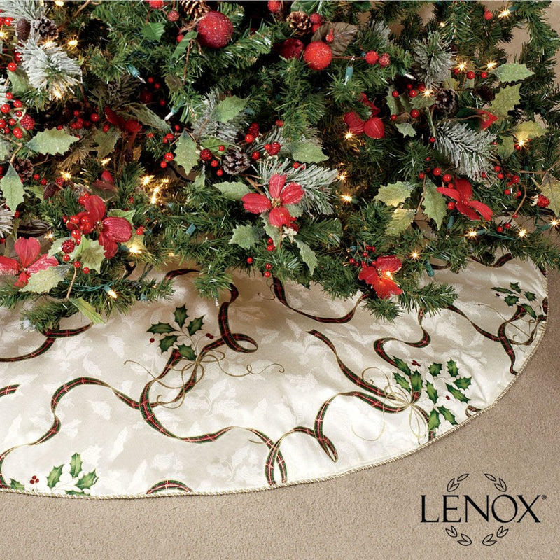 Lenox Holiday Nouveau Christmas Tree Skirt Home & Garden > Decor > Seasonal & Holiday Decorations > Christmas Tree Skirts Arlee   