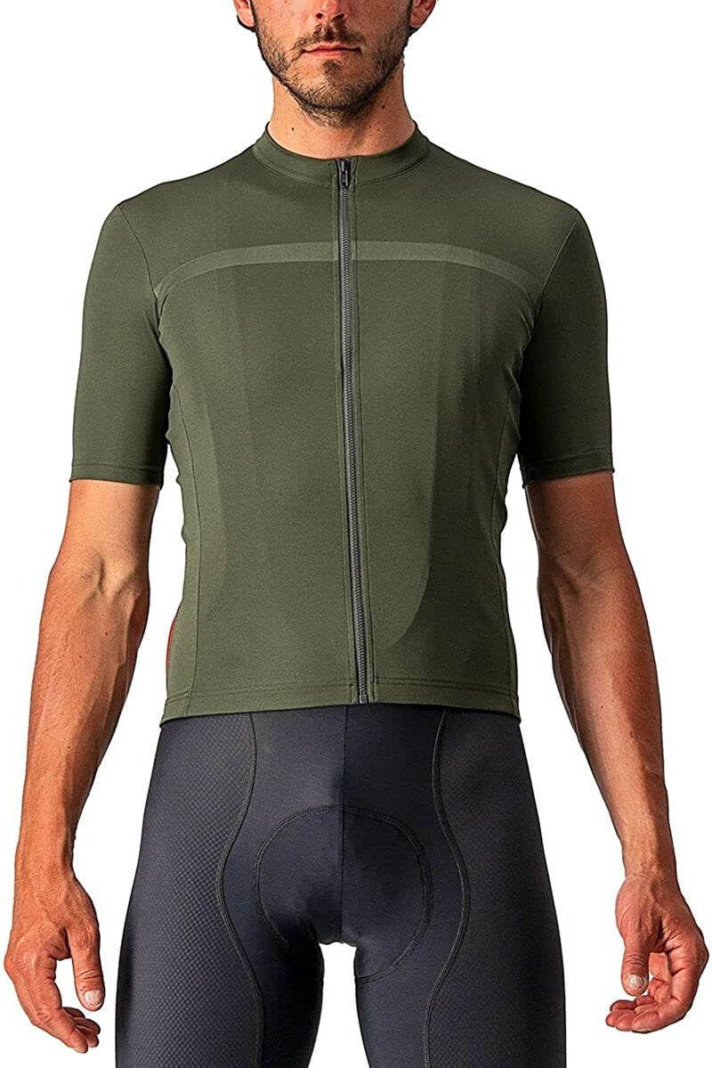 Castelli Cycling Classifica Jersey for Road and Gravel Biking I Cycling Sporting Goods > Outdoor Recreation > Cycling > Cycling Apparel & Accessories Castelli Military Green X-Large 
