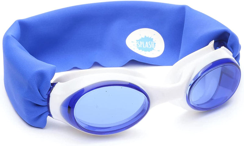 SPLASH SWIM GOGGLES with Fabric Strap - Solid Color Collection- Fun, Fashionable, Comfortable - Adult & Kids Swim Goggles Sporting Goods > Outdoor Recreation > Boating & Water Sports > Swimming > Swim Goggles & Masks Splash Place Royal Blue  