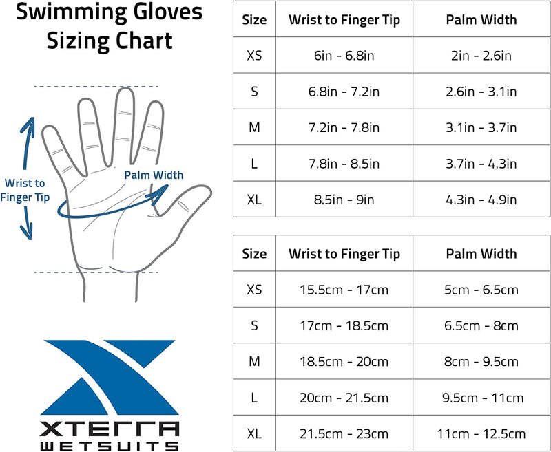 Xterra Wetsuits – Lava Swim Gloves – Neoprene Thermal Gloves | Designed for Cold Water Swimming – Ideal for Training Sporting Goods > Outdoor Recreation > Boating & Water Sports > Swimming > Swim Gloves Xterra Wetsuits   