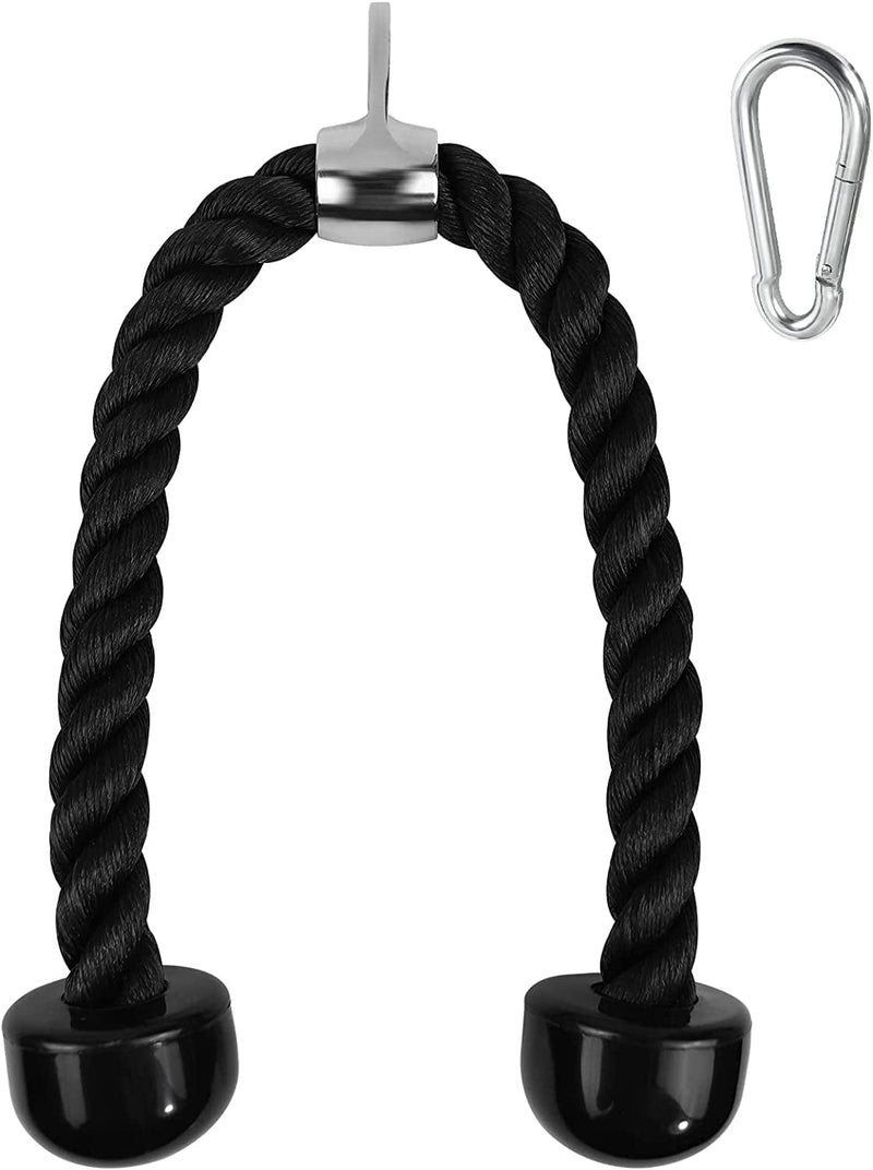 A2ZCARE LAT Pull down Cable Machine Attachment - Tricep Press down Accessories for Home Gym Fitness with Multi Option: V-Handle, Tricep Rope, V-Shaped Bar and Rotating Bar