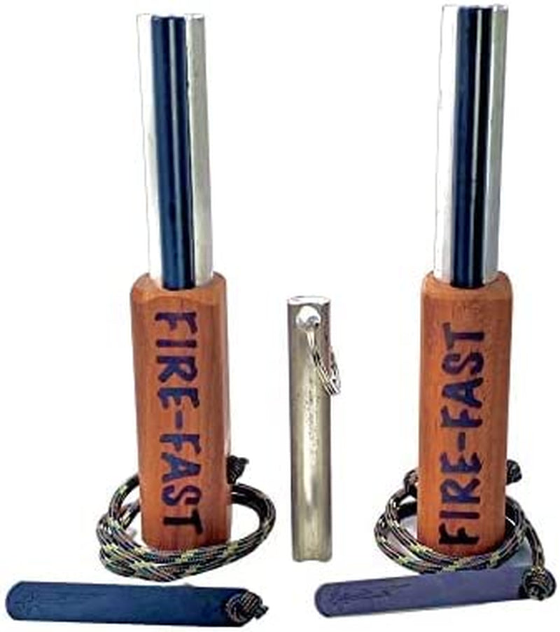 Fire-Fast Trekker. Best Emergency Waterproof Survival Fire Starter. Magnesium and Euro Fire Steel Ferro Rod. Compact Durable Tool for Bushcraft, Camping, Backpacking, Hiking, Hunting, or Bug Out Bag Sporting Goods > Outdoor Recreation > Fishing > Fishing Rods FFI Inc. 2 Pack  