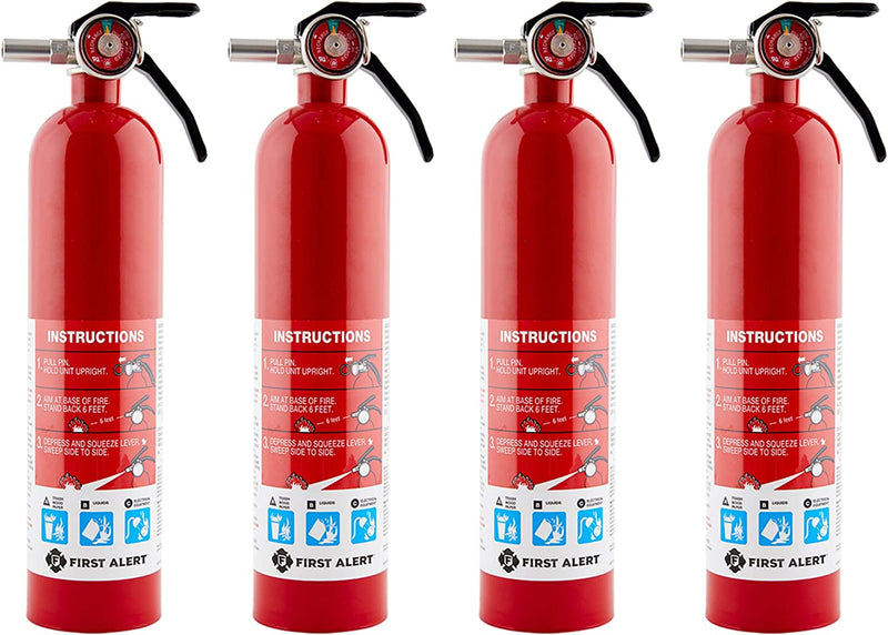First Alert DHOME1 FE1A10G195 Fire Extinguisher, 2.5 Lb, Pewter Sporting Goods > Outdoor Recreation > Fishing > Fishing Rods First Alert Home1 4-Pack Fire Extinguisher 