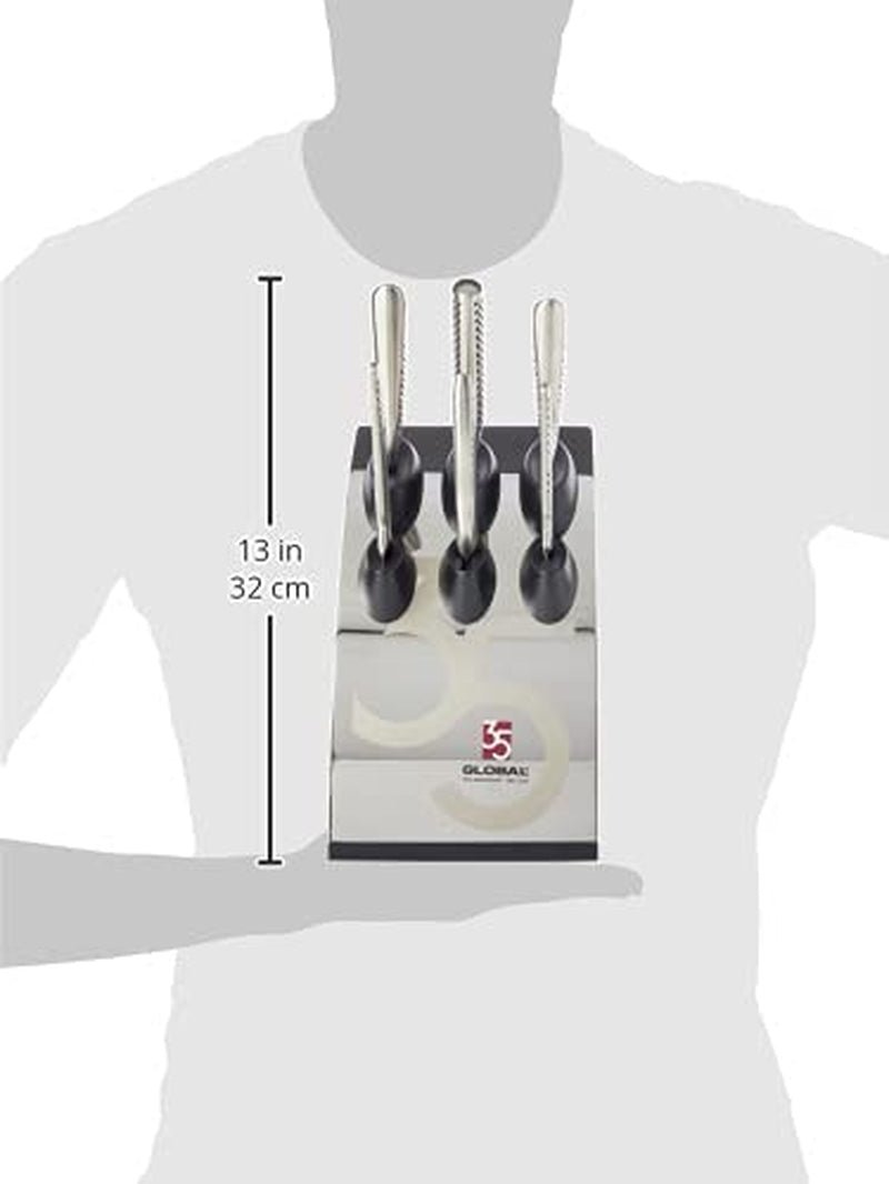 Global 35Th Anniversary Special Edition 7-Piece Knife Set Containing 6 Knives & 1 Knife Block – Cromova 18 High Carbon Stainless Steel Home & Garden > Kitchen & Dining > Kitchen Tools & Utensils > Kitchen Knives Global   
