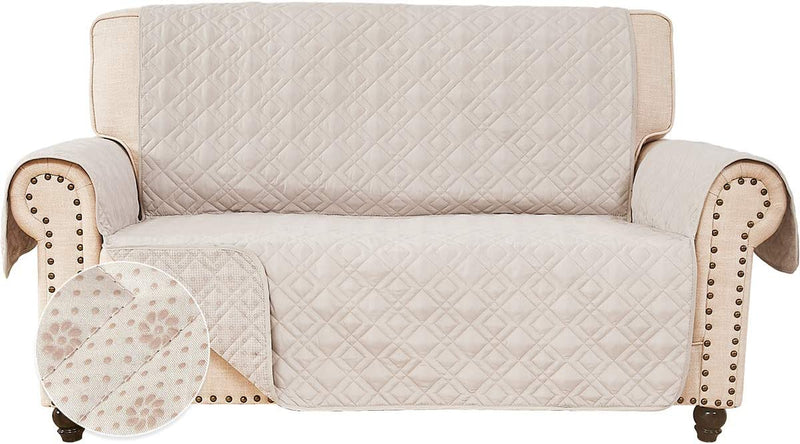 ROSE HOME FASHION Anti-Slip Sofa Cover for Leather Sofa, Couch Covers for 3 Cushion Couch, Slip-Resistant Couch Cover for Leather Sofa, Sofa Covers for Living Room, Couch Covers(Sofa:Darkgrey) Home & Garden > Decor > Chair & Sofa Cushions Rose Home Fashion Beige 54"Loveseat 