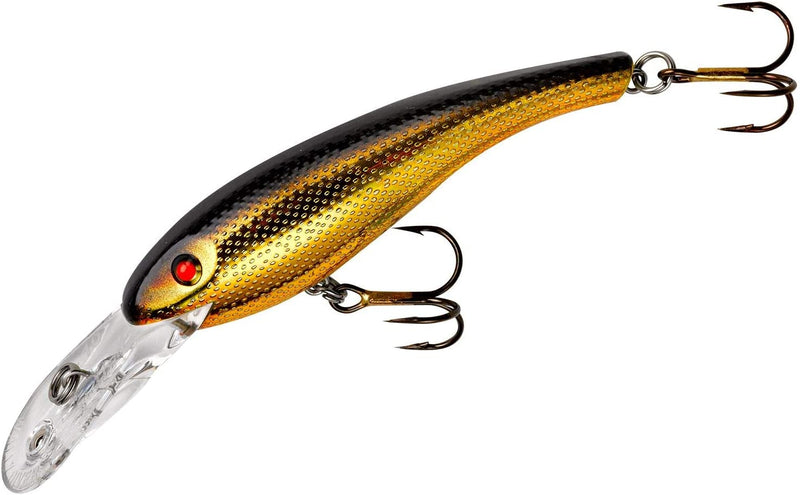 Cotton Cordell Wally Diver Walleye Crankbait Fishing Lure Sporting Goods > Outdoor Recreation > Fishing > Fishing Tackle > Fishing Baits & Lures Pradco Outdoor Brands Gold/Black 3 1/8", 1/2 oz 
