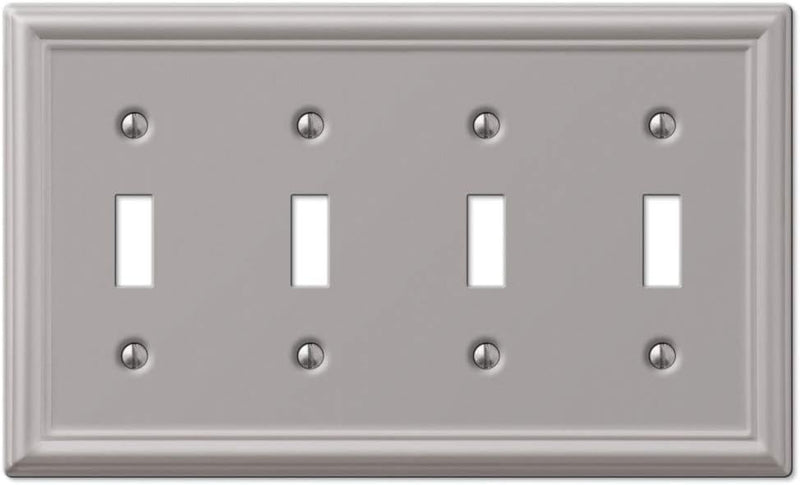 Amerelle 149DDB Chelsea Wallplate, 1 Duplex, Aged Bronze Sporting Goods > Outdoor Recreation > Fishing > Fishing Rods Amertac Brushed Nickel 4 Toggle 