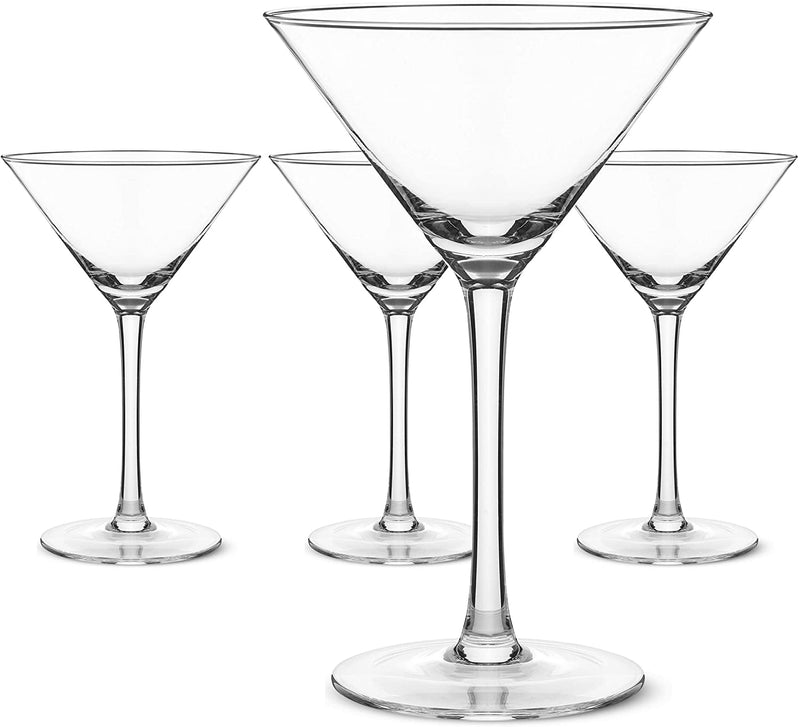 Martini Glasses Set of 4 - Hand Blown Crystal Martini Glasses with Stem - Elegant Cocktail Glasses for Bar, Martini, Cosmopolitan, Manhattan, Gimlet, Pisco Sour - Elixir Glassware - 9Oz, Clear Home & Garden > Kitchen & Dining > Barware ELIXIR GLASSWARE   