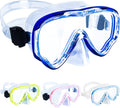 Peicees Swimming Goggles with Nose Cover for Kids, Youth anti Fog Swim Goggles Diving Mask for Boys & Girls Sporting Goods > Outdoor Recreation > Boating & Water Sports > Swimming > Swim Goggles & Masks Peicees Z-Deep Blue  
