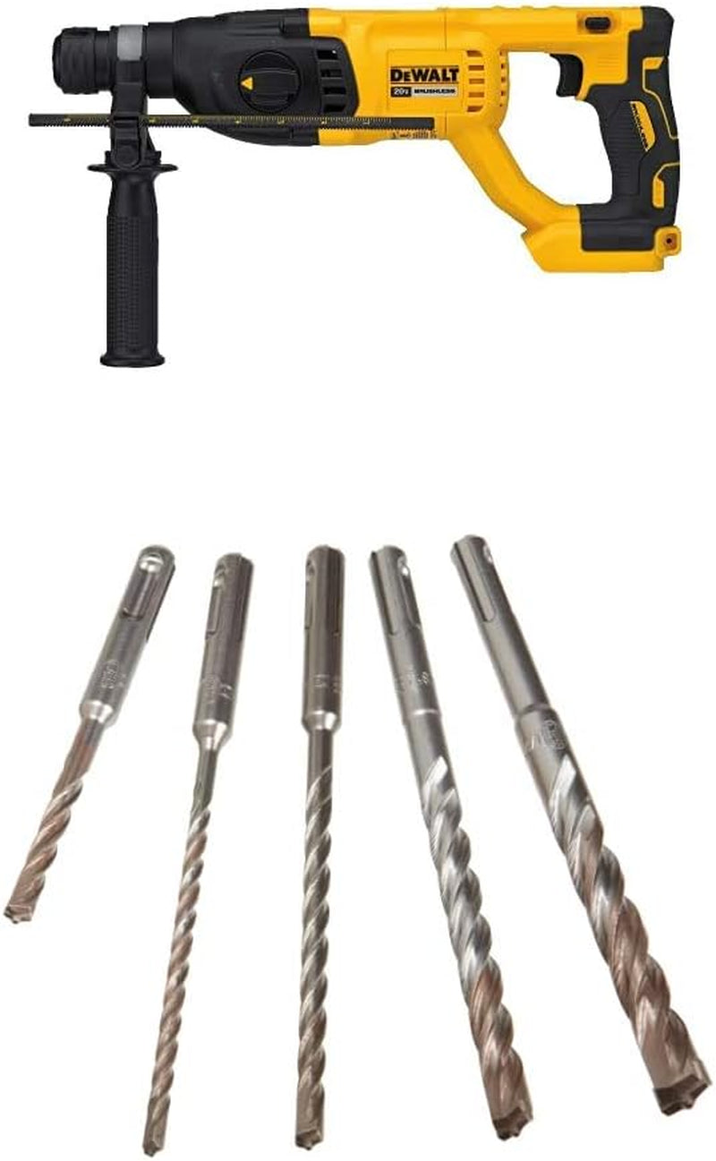 DEWALT 20V MAX* XR Rotary Hammer Drill, D-Handle, 1-Inch, Tool Only (DCH133B)