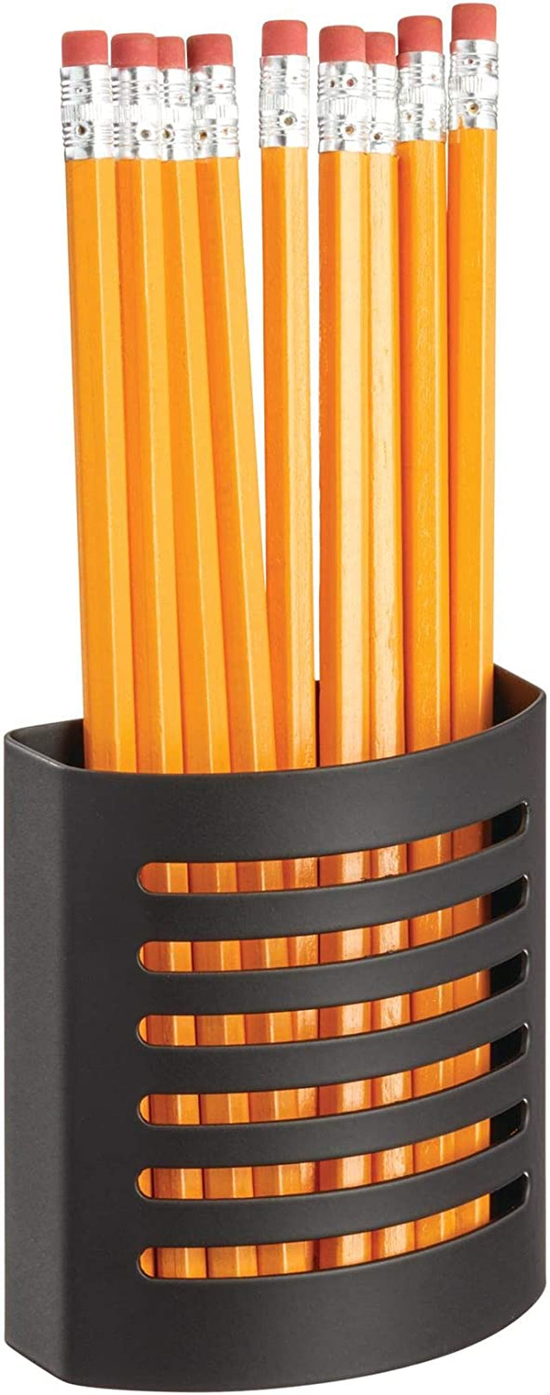 Idesign 85176 Magnetic Modern Pen and Pencil Holder, Writing Utensil Storage Organizer for Kitchen, Locker, Home, or Office, Set of 1, Mint Blue Home & Garden > Household Supplies > Storage & Organization iDesign Matte Black Pencil Cup 