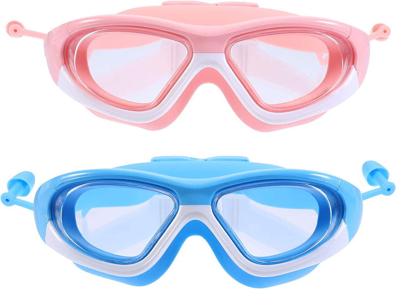 BESPORTBLE 2Pcs Kids Swimming Goggles anti Fog Pool Eyewear UV Wide Vision Protection Glasses for Toddler Children Boy Girl Sporting Goods > Outdoor Recreation > Cycling > Cycling Apparel & Accessories BESPORTBLE   