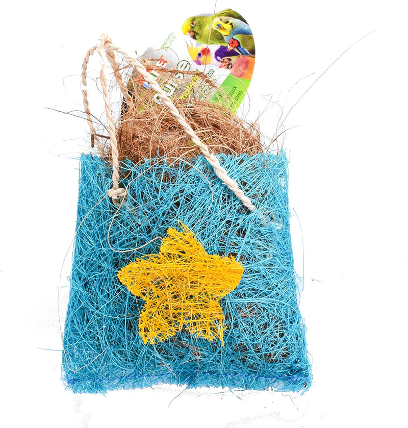 Penn-Plax Bird Life Interactive Toy Purse with Natural Nesting Material (BAVW1) – Colorful & Fun Addition to Any Cage – Safe for All Birds – 5.75” Height Animals & Pet Supplies > Pet Supplies > Bird Supplies > Bird Toys Penn-Plax   