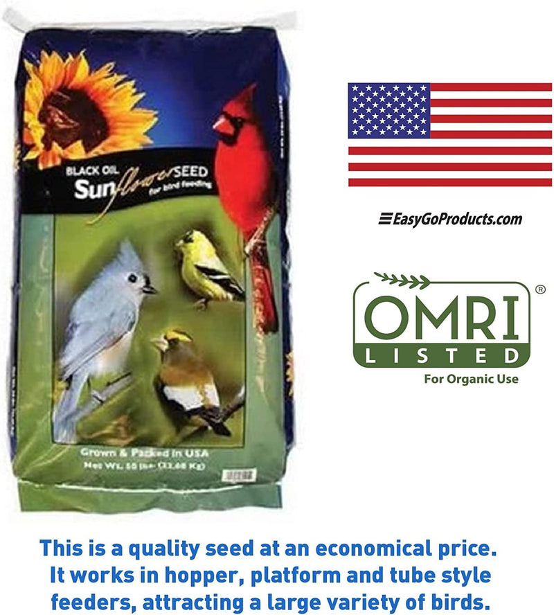 Easygoproducts Black Oil Sunflower Bird Seed Food – Wild Birds, Cardinals, Squirrels and Much More – 40 Pounds Animals & Pet Supplies > Pet Supplies > Bird Supplies > Bird Food EasyGoProducts   