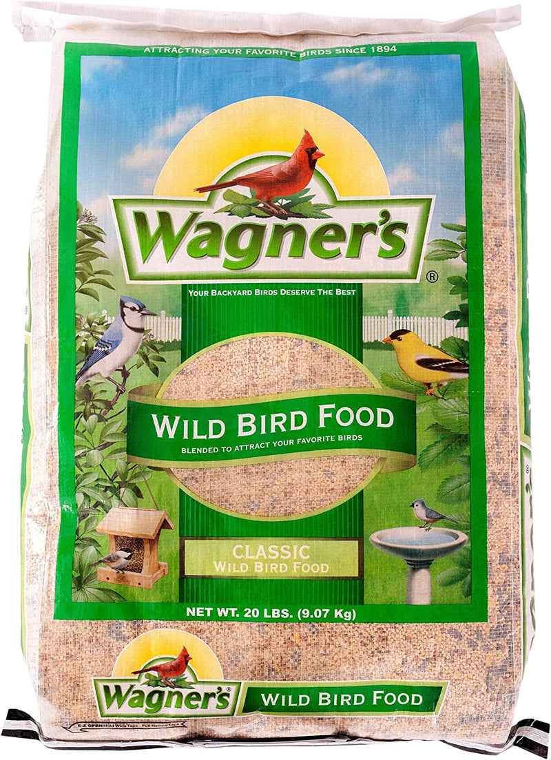 Wagner'S 52003 Classic Blend Wild Bird Food, 6-Pound Bag Animals & Pet Supplies > Pet Supplies > Bird Supplies > Bird Food Wagner's Food 20 Pound (Pack of 1) 