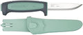 Morakniv Craftline Basic 511 High Carbon Steel Fixed Blade Utility Knife and Combi-Sheath, 3.6-Inch Blade Sporting Goods > Outdoor Recreation > Fishing > Fishing Rods Mora Teal/Grey  