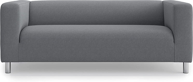 MASTERS of COVERS Klippan Loveseat Slipcover for the IKEA 2 Seater Klippan Loveseat Sofa Cover Replacement-Polyester Dark Grey Home & Garden > Decor > Chair & Sofa Cushions MASTERS OF COVERS   