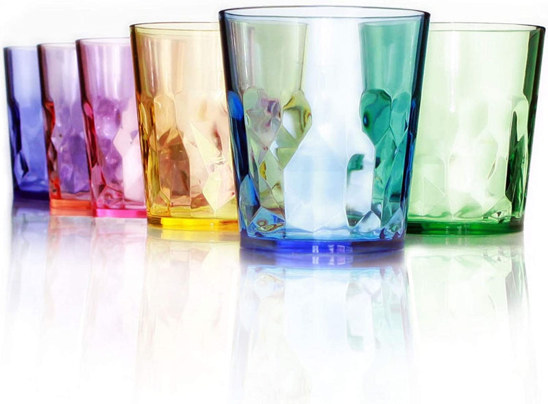 SCANDINOVIA - 13 Oz Unbreakable Premium Drinking Glasses - Set of 6 - Tritan Plastic Tumbler Cups - Perfect for Gifts - BPA Free - Dishwasher Safe - Stackable Home & Garden > Kitchen & Dining > Barware SCANDINOVIA   