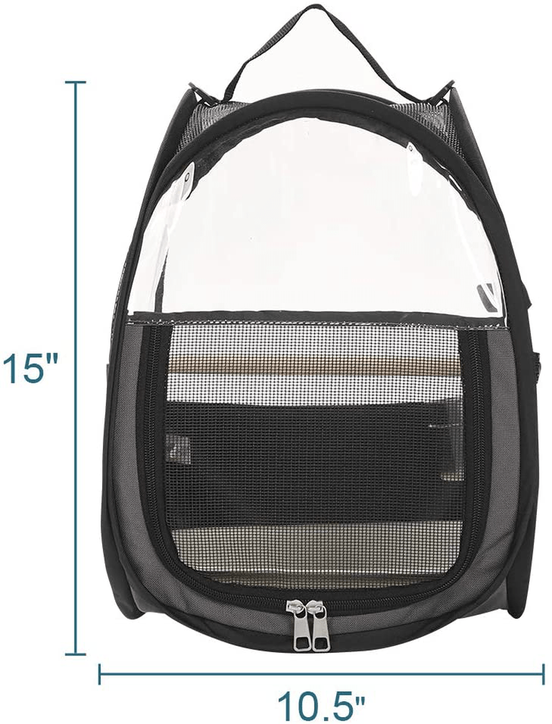 A4pet Bird Travel Carrier Parrot Carrier Transparent Breathable Bird Cage,Include Bottom Tray for Easy Cleaning Animals & Pet Supplies > Pet Supplies > Bird Supplies > Bird Cages & Stands A4Pet   