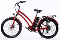 SOHOO 48V500W13Ah 26" Step-Thru/Step-Over Beach Cruiser Electric Bicycle City E-Bike Mountain Bike(Fit 5Ft 3In to 6Ft 8In) Sporting Goods > Outdoor Recreation > Cycling > Bicycles Let's go e-bike Inc Step Through-Red  