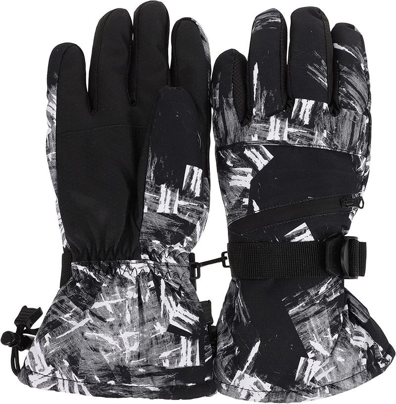Lurrose Winter Skiing Gloves Waterproof Outdoor Gloves Winter Snowboarding Mittens Practical Windproof Gloves for Men and Women Red 30X13Cm Sporting Goods > Outdoor Recreation > Boating & Water Sports > Swimming > Swim Gloves Lurrose Black 30x13cm 