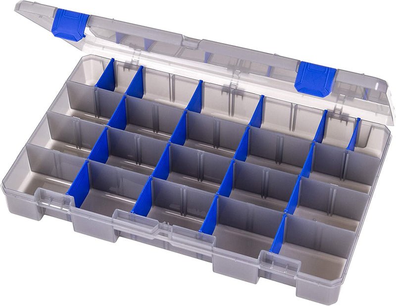 Flambeau Outdoors Zerust MAX 4004ZM Tuff Tainer-Partial Bulk Storage Compartment Section, 20 Compartments and 15 Removable Dividers-11" L X 7.25" W X 1.75" D-Fishing and Tackle Storage Utility Box Sporting Goods > Outdoor Recreation > Fishing > Fishing Tackle Flambeau Inc. 36 Compartments  