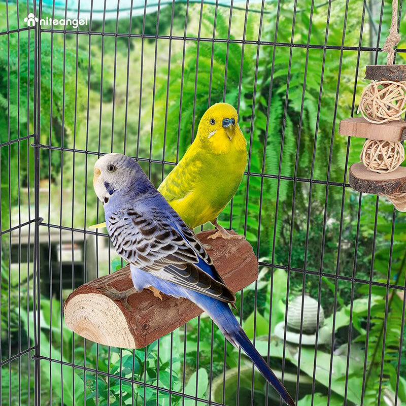 Niteangel Parrot Cage Perch, Wooden Platform for Birds (2 Packs) Animals & Pet Supplies > Pet Supplies > Bird Supplies Niteangel   