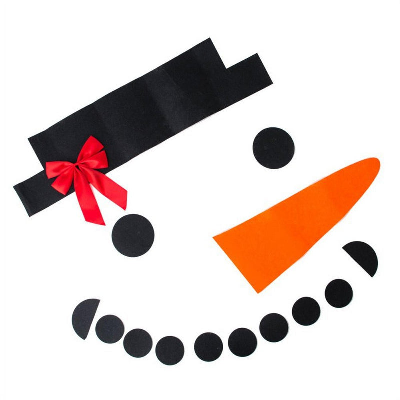 Festive Holiday DIY Christmas Snowman Expression Decoration 16 Piece Set Home & Garden > Decor > Seasonal & Holiday Decorations& Garden > Decor > Seasonal & Holiday Decorations BAGGUCOR   