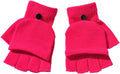 Women Mittens Fingerless Winter Hand Flip Gloves Adult Men Cover Women Wrist Mittens for Women Cold Weather Heated Sporting Goods > Outdoor Recreation > Boating & Water Sports > Swimming > Swim Gloves Bmisegm Hot Pink One Size 