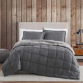 Eddie Bauer - King Comforter Set, Reversible Sherpa Bedding with Matching Shams, Cozy & Warm Home Decor (Sherwood Red, King) Home & Garden > Linens & Bedding > Bedding > Quilts & Comforters Eddie Bauer Sherwood Grey Lodge Queen