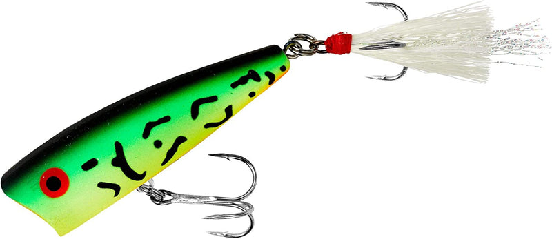 Rebel Lures Pop-R Topwater Popper Fishing Lure Sporting Goods > Outdoor Recreation > Fishing > Fishing Tackle > Fishing Baits & Lures Pradco Outdoor Brands Fire Tiger Pop-r (1/4 Oz) 