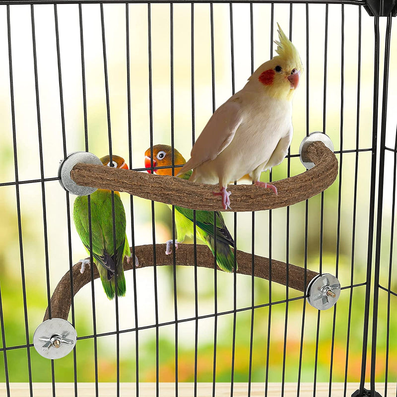 RYPET Parrot Bird Natural Wood Stand Perch Swing, U Shape Animals & Pet Supplies > Pet Supplies > Bird Supplies RYPET   