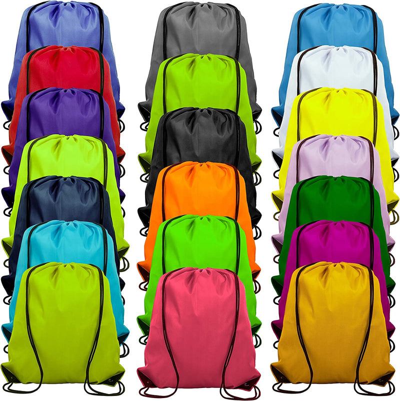Topspeeder 10 Colors Drawstring Backpack Bags Sack Pack Cinch Tote Sport Storage Polyester Bag for Gym Traveling Home & Garden > Household Supplies > Storage & Organization Topspeeder Multicolor 20 