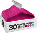 Zober Velvet Hangers 50 Pack - Black Hangers for Coats, Pants & Dress Clothes - Non Slip Clothes Hanger Set W/ 360 Degree Swivel, Holds up to 10 Lbs - Strong Felt Hangers for Clothing Sporting Goods > Outdoor Recreation > Fishing > Fishing Rods ZOBER Pink 30 Pack 