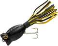 Arbogast Hula Popper Topwater Bass Fishing Lure Sporting Goods > Outdoor Recreation > Fishing > Fishing Tackle > Fishing Baits & Lures Pradco Outdoor Brands YBS Black 1 3/4", 1/4 oz 