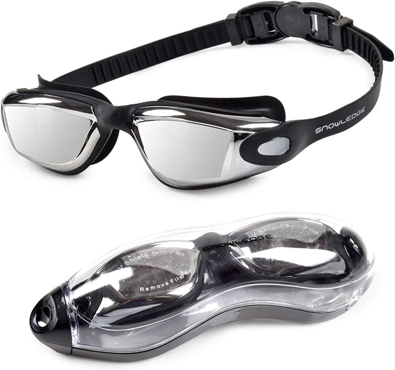 Swimming Goggles for Men Women Youth with No Leaking UV Protection Wide View Sporting Goods > Outdoor Recreation > Boating & Water Sports > Swimming > Swim Goggles & Masks Snowledge
