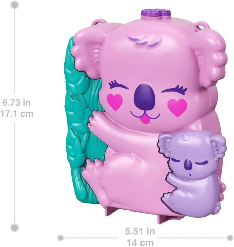 Polly Pocket Koala Adventures Wearable Purse Compact with Micro Polly Doll & Friend Doll, 8 Outdoor-Related Features, 5 Animals & Removable Vehicle Accessory, Great Gift for Ages 4 Years Old & Up Sporting Goods > Outdoor Recreation > Winter Sports & Activities Mattel   