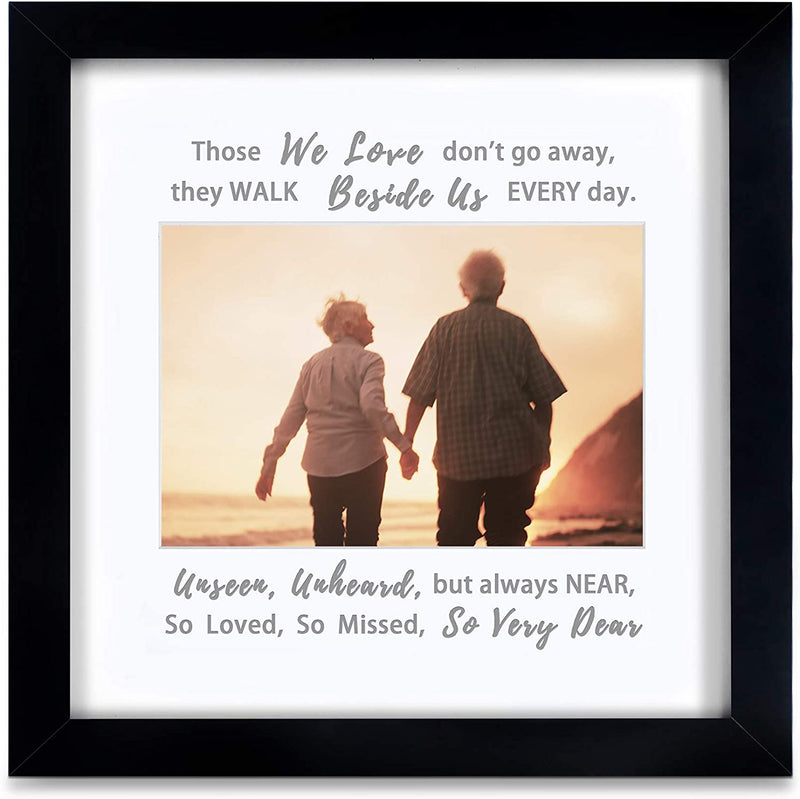 IHEIPYE Memorial Picture Frame - Sympathy Gifts for Loss of Loved One - Remembrance Picture Frame or Memorial Gift Idea, Grandmother, Grandfather, Grandparents, Desktop, Black Home & Garden > Decor > Picture Frames IHEIPYE   