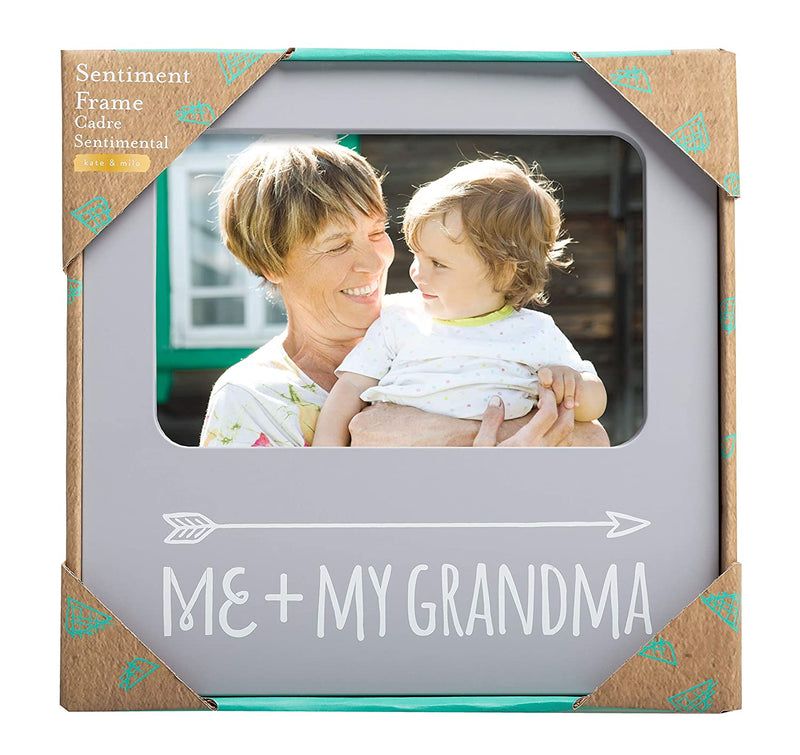 Kate & Milo Me and My Grandma Picture Frame, Best Grandma Ever Mother’S Day Keepsake, Grandparent’S Day Photo Frame Accessory, Gray Home & Garden > Decor > Picture Frames Kate & Milo   
