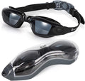 RIOROO Swim Goggles, Swimming Goggles No Leaking Anti-Fog for Women Men Adult Youth Sporting Goods > Outdoor Recreation > Boating & Water Sports > Swimming > Swim Goggles & Masks RIOROO Black  