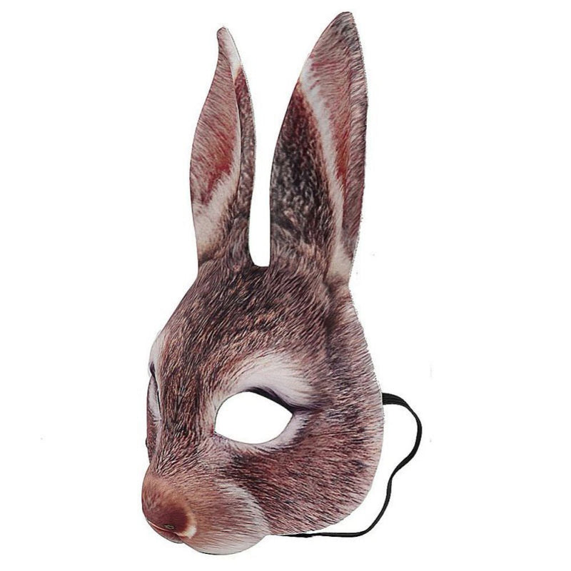 Lovebay Women Men Half Face Ribbit Mask Halloween Cosplay Animal Party Masquerade Carnival Masks Props Apparel & Accessories > Costumes & Accessories > Masks Lovebay   