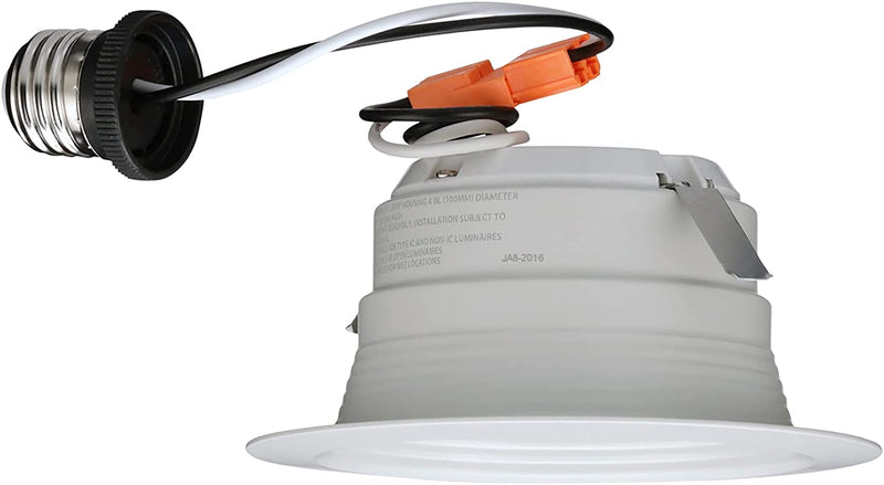Lithonia Lighting 4 Inch White Retrofit LED Recessed Downlight, 10W Dimmable with 2700K Warm White, 650 Lumens Home & Garden > Lighting > Flood & Spot Lights Lithonia Lighting   