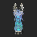 Wondise Angel Color Changing Night Light Snow Globe with Timer, 11 Inches Battery Operated Swirling Glitter LED Angel Lights for Christmas Home Decor(Angel Trumpet Figurine) Home & Garden > Lighting > Night Lights & Ambient Lighting Wondise 14” Angel Prayer  