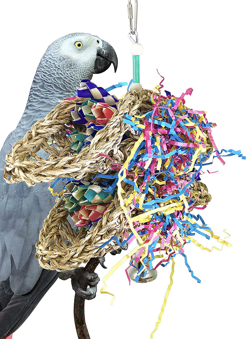 Bonka Bird Toys Mini Taco 1359 Foraging Bird Toy Parrot Cages Cockatiel Parakeet Conure Lovebird Toys. Quality Product Hand Made in the USA. Animals & Pet Supplies > Pet Supplies > Bird Supplies > Bird Toys Bonka Bird Toys Mini Duo Taco  