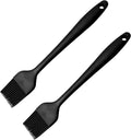 Silicone Basting Brush, Silicone Pastry Brush for Cooking, Basting Brushes Kitchen Set of 2 for Turkey Baster Food Brush Baking Cooking Brush, Oil Brush,Food Grade Barbecue Tool, Easy to Clean(Black) Home & Garden > Kitchen & Dining > Kitchen Tools & Utensils Kalopro Black  