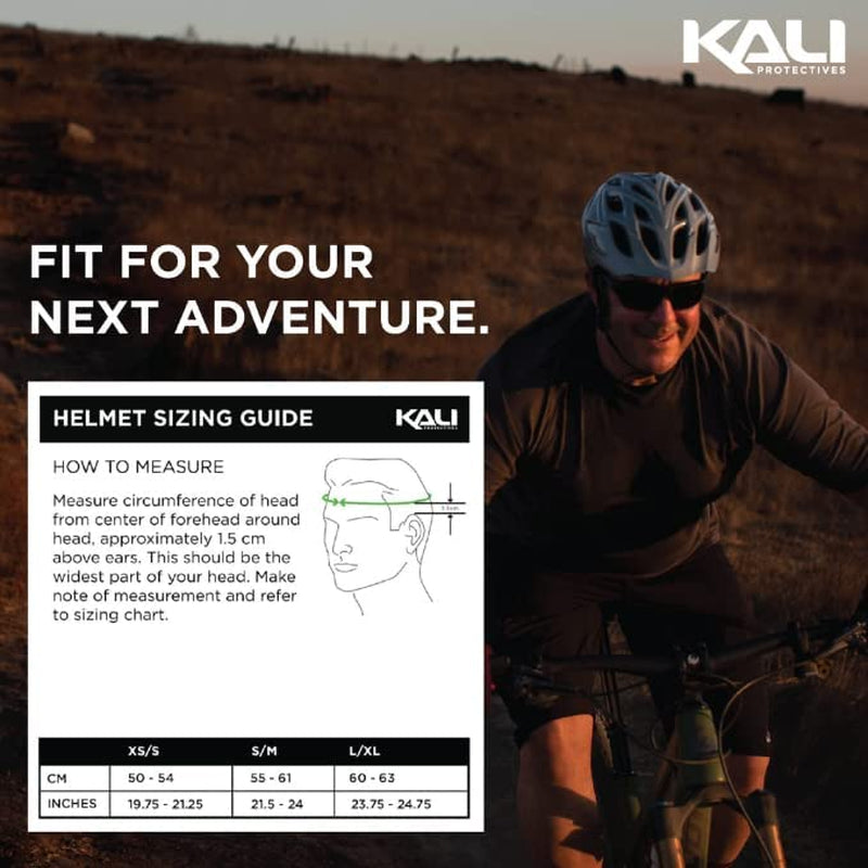 Kali Protectives Chakra Solo Bicycle Helmet; Mountain In-Mould Mountain Bike Helmet Equipped with an Integrated Visor; Dial Fit Closure System; with 21 Vents Sporting Goods > Outdoor Recreation > Cycling > Cycling Apparel & Accessories > Bicycle Helmets Kali Protectives   